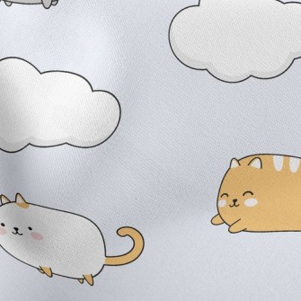 Playful Kitten On The Cloud Stretch Ponte