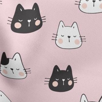 Bicolor Kitten With Closed Eye Stretch Ponte