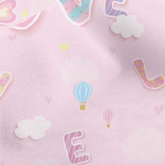 Cartoon Love Words Micro Fleece