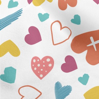 Cross Shaped Heart Micro Fleece