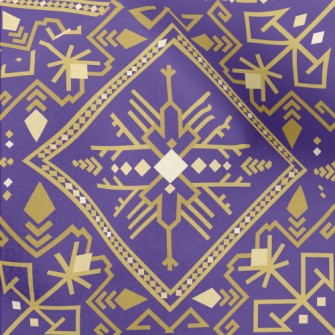Gorgeous Gold Damask Micro Fleece