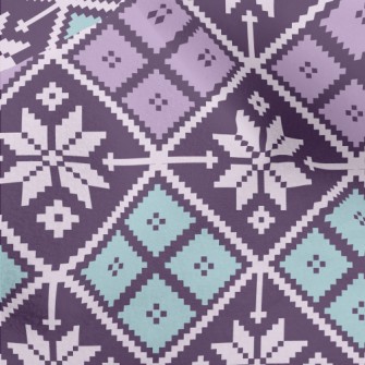 Snowflake Ethnic Style Micro Fleece