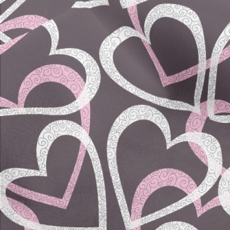Curly Lines Of Love Micro Fleece