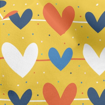 Line Size Hearts Micro Fleece