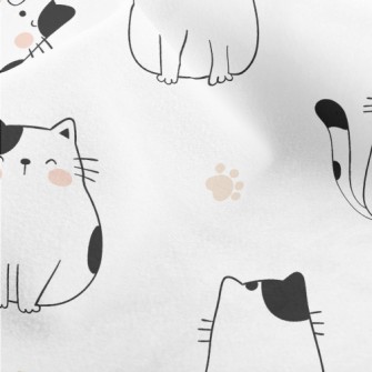 Naughty Expression Cat Micro Fleece