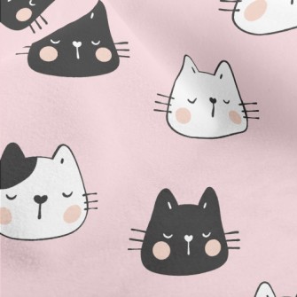 Bicolor Kitten With Closed Eye Micro Fleece