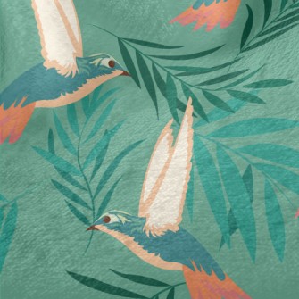 Industrious Little Hummingbird Minky