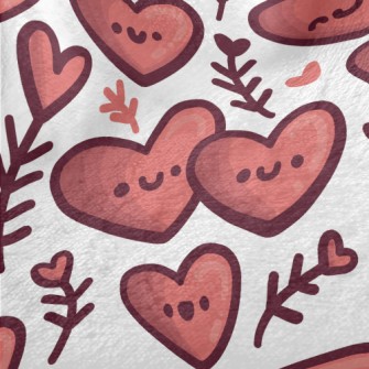 I Love You Heart Minky