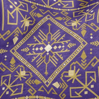 Gorgeous Gold Damask Minky