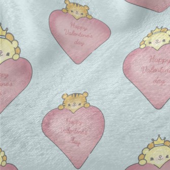 Animals Celebrate Valentine&#3 Minky