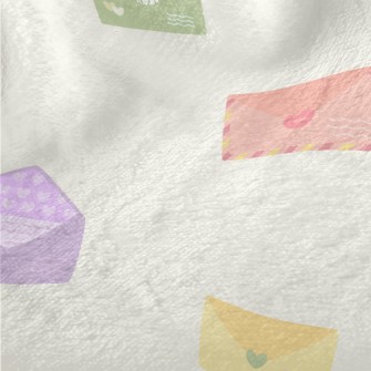 Pink And Colorful Envelopes Minky