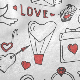 Sweet Valentine's Day Minky