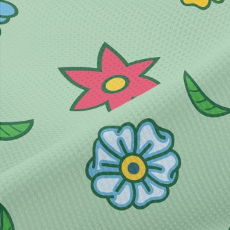 Colorful And Cute Flowers Piqué