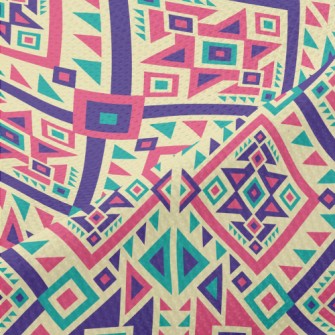 Nice Ethnic Patterns Piqué