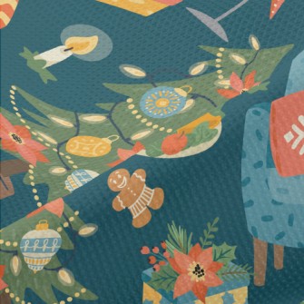 Warm Christmas Dinner Piqué