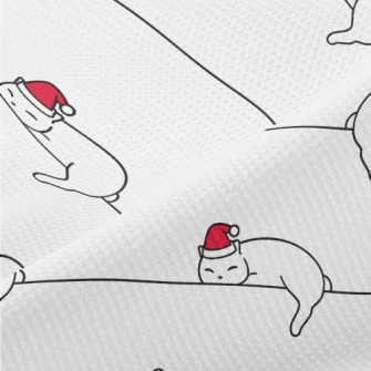 Lazy Resting Cat Piqué