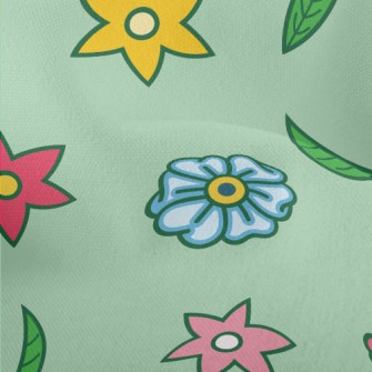 Colorful And Cute Flowers Lightweight Performance Linen