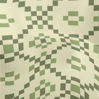 Ethnic Style Squares Lightweight Performance Linen