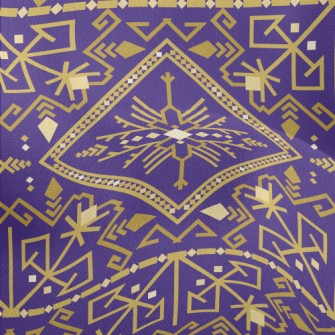 Gorgeous Gold Damask Lightweight Performance Linen