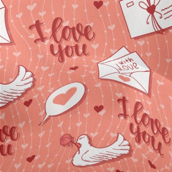 I Love You Love Letter Lightweight Performance Linen
