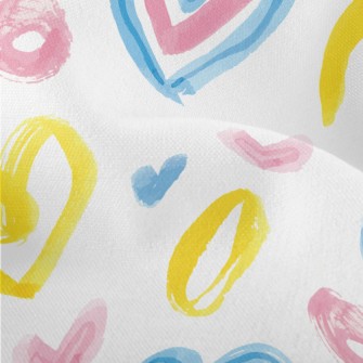 Watercolor Love Lines Lightweight Performance Linen