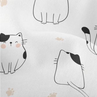 Naughty Expression Cat Lightweight Performance Linen