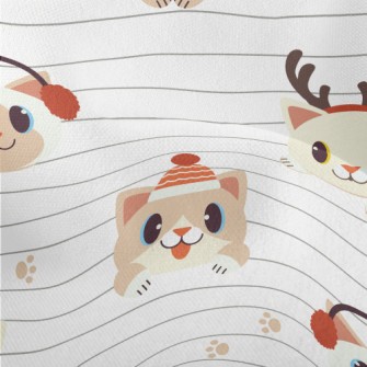 Funny Tongue Sticking Out Kitt Lightweight Performance Linen