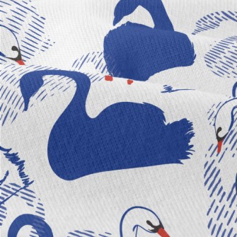 Elegant Swan Silhouette Modern Jersey