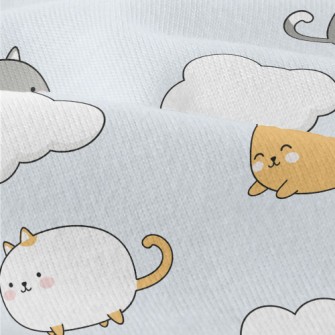 Playful Kitten On The Cloud Modern Jersey