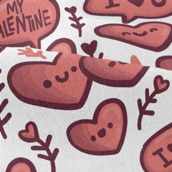 I Love You Heart Modern Jersey