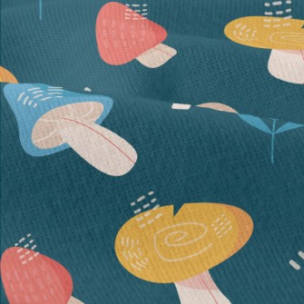 Mysterious Forest Mushrooms Modern Jersey