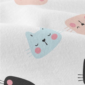 Big Headed Kitten Sleeping Modern Jersey