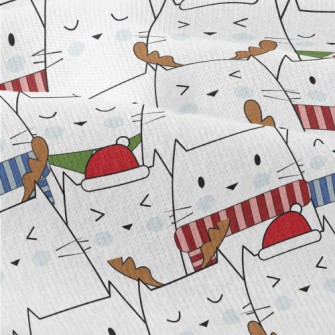 Cat Christmas Dress Up Modern Jersey