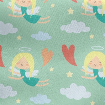 Cute Little Angel Jersey Backed Fleece