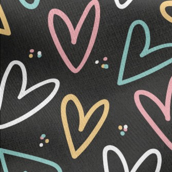 Bright Basket Of Empty Hearts Jersey Backed Fleece