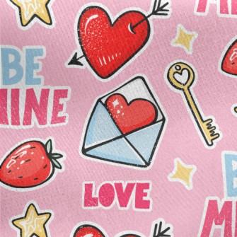 Charming Heart-piercing Arrow Jersey Backed Fleece