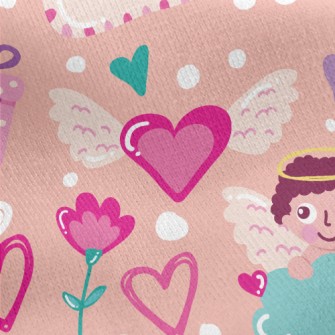 Angel Sends Love Letter Jersey Backed Fleece