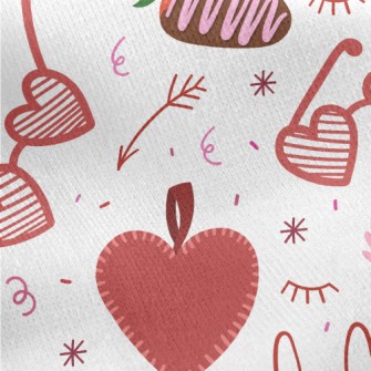Love Bikini Glasses Jersey Backed Fleece
