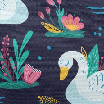 Shy Beautiful Swan Pongee
