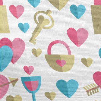 Golden Love Key Pongee