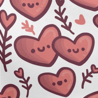 I Love You Heart Pongee