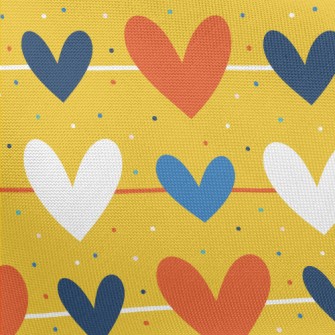 Line Size Hearts Pongee