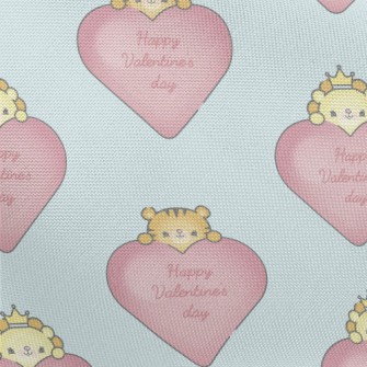Animals Celebrate Valentine&#3 Pongee
