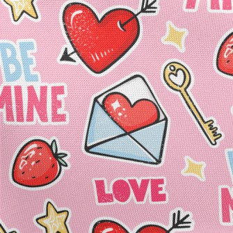 Charming Heart-piercing Arrow Pongee