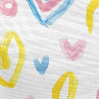 Watercolor Love Lines Pongee