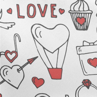 Sweet Valentine's Day Pongee