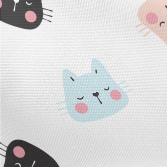 Big Headed Kitten Sleeping Pongee