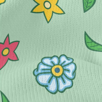Colorful And Cute Flowers Stretch Jersey