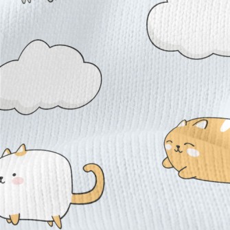 Playful Kitten On The Cloud Stretch Jersey