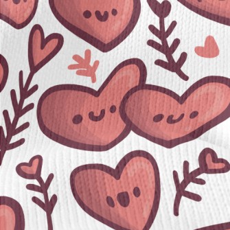 I Love You Heart Stretch Jersey
